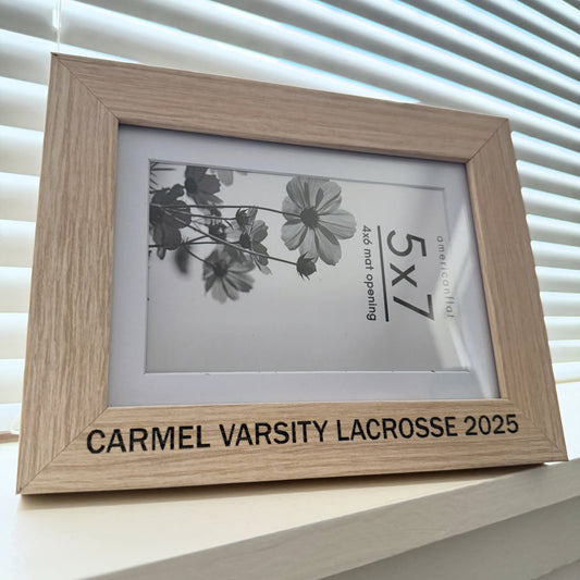 Woodburned Frame - 4x6 or 5x7