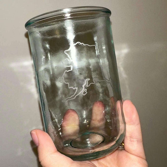 14oz Glass Tumbler With Lip