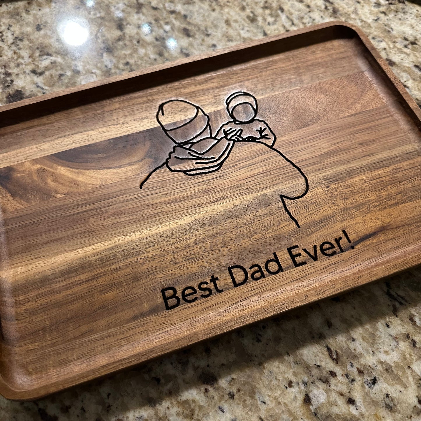 Rectangular Raised Edge Tray